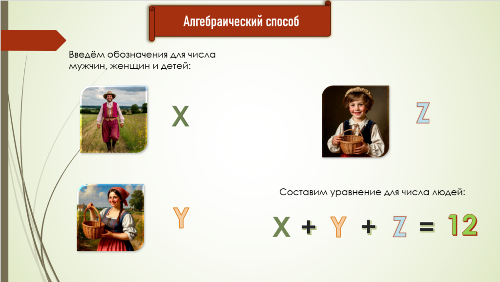 12 человек несут 12 хлебов